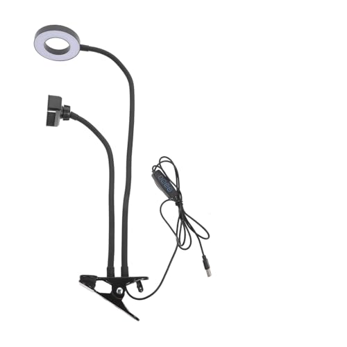 HOMSFOU Clip Fill Light Led Ring Light for Video Recording Colors Live Streaming Makeup Brightness