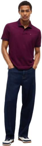 Tommy Jeans Herren S/S Polo, Violett (Calypso Berry), 3XL – Ansicht 4