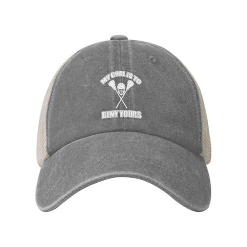 Lacrosse Goalie Trucker Hat - Breathable Mesh Baseball Cap Dad Hat Men Women Summer