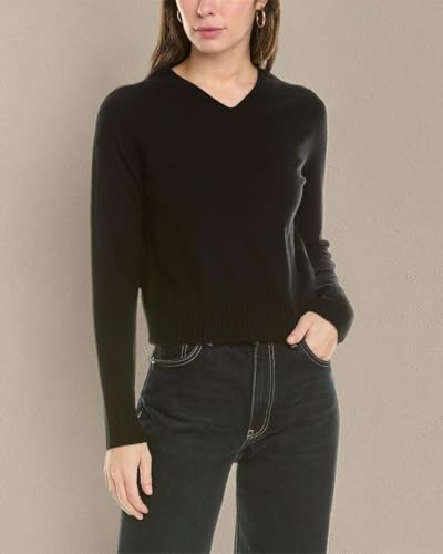 Image of Vince Women's Cropped V Neck Pullover
