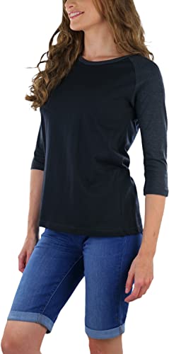 Image of ToBeInStyle Women's Classic Two Color Cotton Baseball T-Shirts
