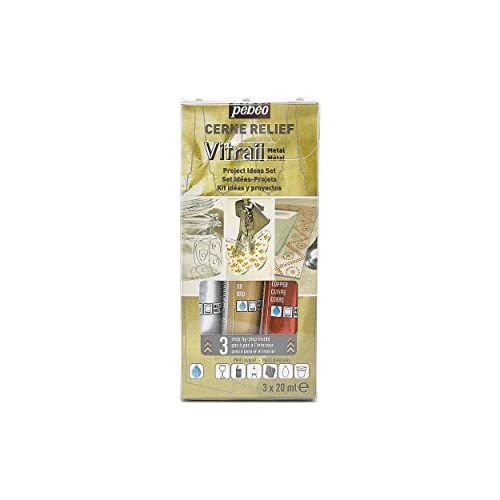 SÜDOR - Kit Peinture Vitrail 10 Couleurs - Tubes 25 Ml - Séchage Rapide - Décoration Verre