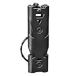 JJPJL 1 Pièce Sifflet,Sifflet de Survie,Sifflet Repousse,Sifflet Anti Agression,Sifflet Anti,Siflet,Sifflet Anti Agression Femme,pour Urgences,Camping,Plein Air,Survie,Jusqu'à 150 Décibels(Noir)