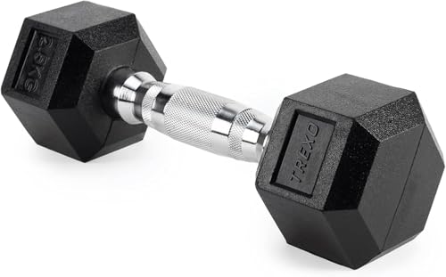 TREXO Haltères Hexagonaux 2,5 kg en...