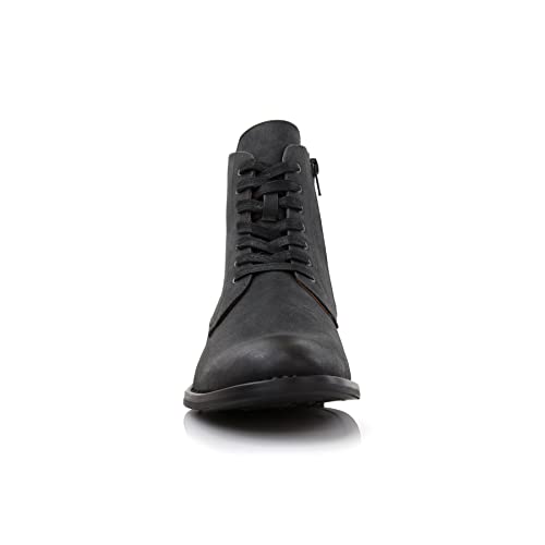 Image of Polar Fox Men's Ankle Dress Boots | Lace-up Casual Fashion Boot Collection | Cap Toe & Plain Toe Styles |