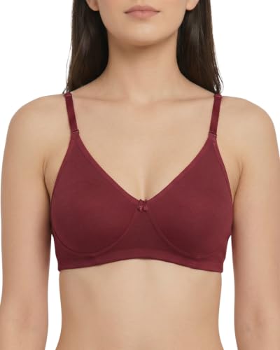 Image of Brida Monica Women's Seamless T-Shirt Bra with Transparent Straps | Full Coverage | Soft Cotton Blend | Non-Padded & Wire-Free