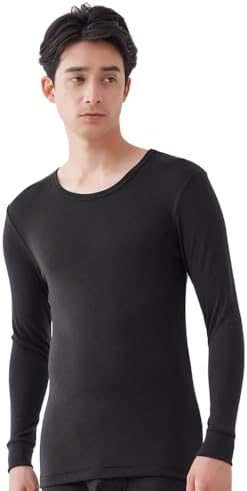 （20:30時点） [グンゼ] インナーシャツ 長袖 メリノウール インナー あったかい 日本製 保温 メンズ CK7308 M ブラック