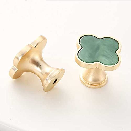 Cpellesse 6 Pcs Clover Cabinets Knobs Dressering Pulls Cupboard Knobs Jewelry Box Pulls Drawer Wardrobe Wine Cabinet Handle Furniture Single Hole Door Handles thumb #4