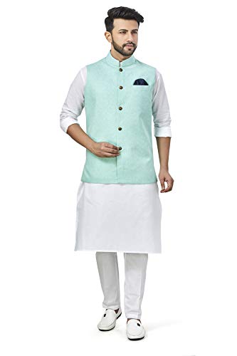 Image of Mens KURTA PYJAMA KOTI SET