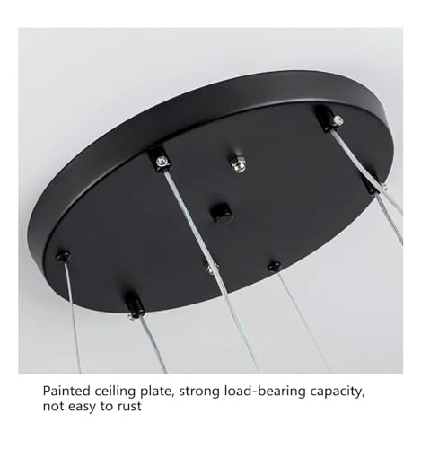 Lustre de table ronde moderne pour salle à manger chaleureuse