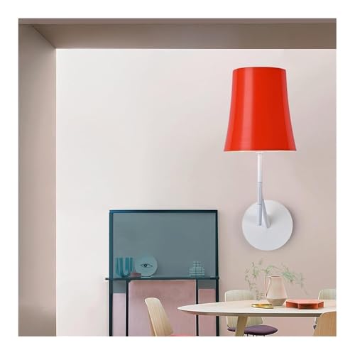 Aplique Bauhaus de pared con base de acento naranja y diseño elegante 2