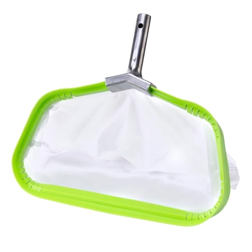AKVOLIVE Ultra Fine Mesh Pool Net for Skimming Pollen Slime,Strong Swimming Pool Leaf Rake with Aluminum Frame
