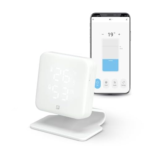 Garza Smarthome - Controlador Infrarrojos IR Inteligente WiFi (2,4 GHz) para Aire Acondicionado con Sensor de Temperatura y Humedad, Compatible con Alexa y Google Home, Control Remoto por Voz y App