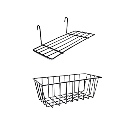 Image of Steel Photo Collage Basket & Tray (BLACK, 01- BASKET, 01-TRAY)