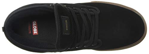 Image of Globe Men's Motley Mid Skate Shoe black /black /tobacco, 9.5 M US
