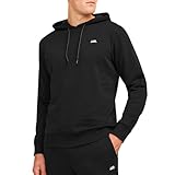 65% Polyester, 35% Coton JJ REBEL Jrebrebel Sweat à Capuche Noos avec Logo pour Homme, Noir, XL