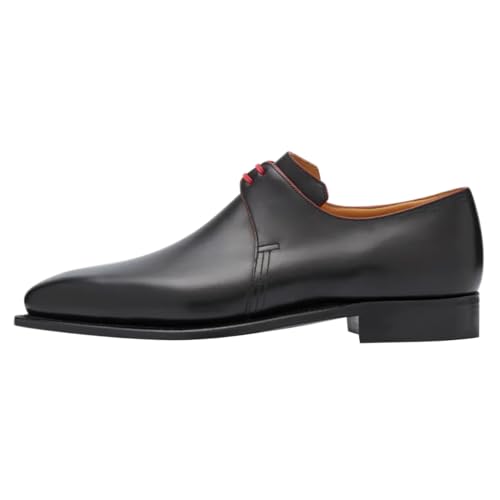 FSJ Men's Lace Up Formal Modern Oxford Dress Shoes Wing Tips Square Toe Casual Business Formal Shoes Size 4-16 US2