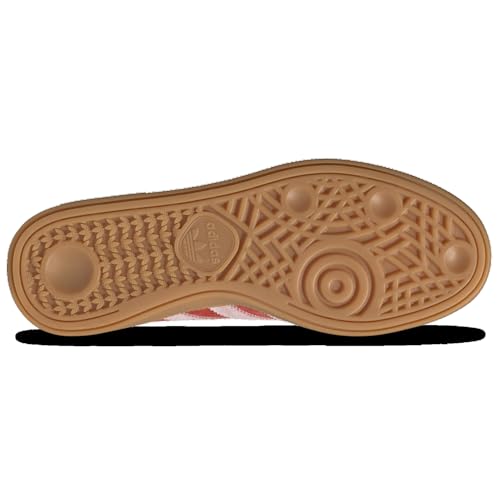 Image of adidas Originals Handball Spezial - Women's (IE5894, Bright Red /Clear Pink /Gum) Size 9.5