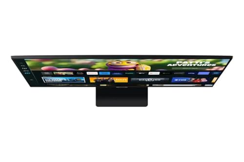 Image of Samsung 32 inch M5 Series Smart Monitor, Streaming TV, Multiple Ports, HDMI, 60Hz, 4ms, Black, with HDMI Cable