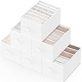 Rangement polyvalent : l'organisateur polyvalent peut être utilisé pour organiser des pulls, pantalons, serviettes, t-shirts, serviettes de bain, sweat-shirts à capuche, chemises, etc. dans la crèche, le camping-car, le placard, le salon, le dortoir ou le bureau. Libérez plus d'espace de stockage et gagnez votre temps précieux