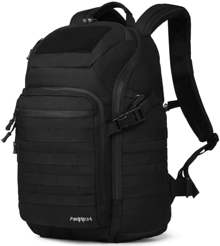 AMHEH 32L Tactical Laptop Backpack 17 Inch Suspended Compartment Black