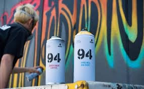 PROGAL COLORS Montana Lot de 4 bombes aérosols Montana Streetart Matt Graffiti 6 x 400 ml avec autocollants + 3 diffuseurs de rechange – vue 6
