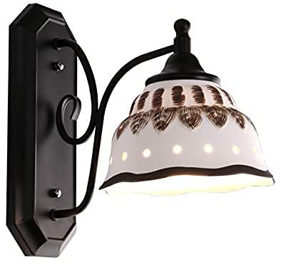 Iluminación de montaje en pared cableada E27 blanca para comedor moderno