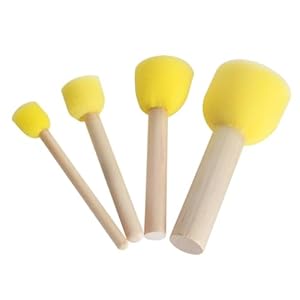 Housoutil 20 Stück Malenschwammpinsel Set