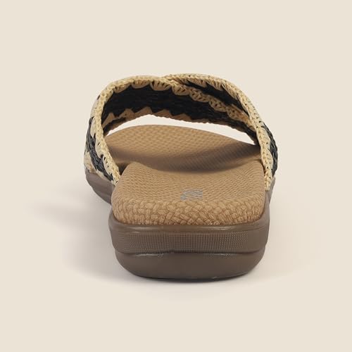 Image of Metro Women's Stylish Cross Strap Slides