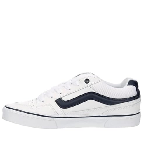 Vans Vans Men's Caldrone Sneaker, Leather Pop Dress Blues/White, 11 M US
