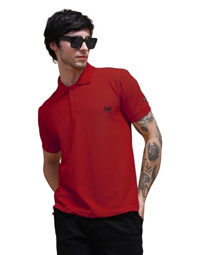 Image of Men's Polo T-Shirt Cotton Casual Comfortable Relaxed Fit Regular Collar Neck Stylish Half Sleeves Daily Office Formal Wear T-Shirt for Men