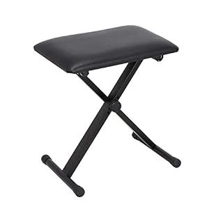 SavingPlus Tabouret de piano rembourré et réglable en hauteur Noir - Les Beatles, Paul McCartney, John Lennon, RIngo Starr, George Harrison