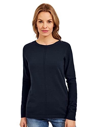 CECIL Damen B302220 Strickpullover, deep Blue, XS