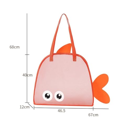 Mesh Shower Tote Summer Beach Travel Bag Quick Dry Organizer Small Mesh Handbag for Dorm Gym Swimming Camping, Orange4