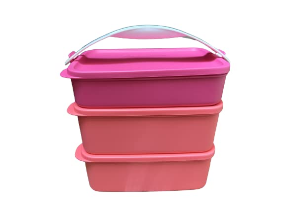 Amazon.com: NewTupperware Lunch Box Stackable Pak N Carry Click To