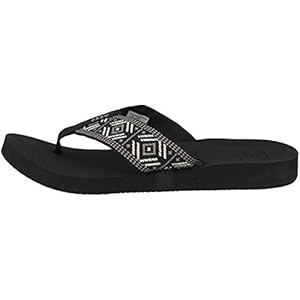 REEF Spring Woven Strandslippers voor dames, zachte geweven band en gedempt voetbed