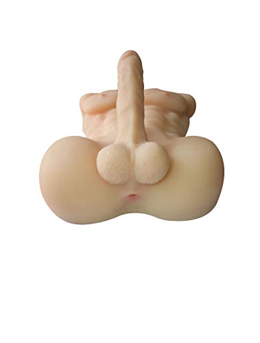 Men's Torso Penis Dolls Safe & Durable Medical Grade Silicone Solidity Dolls Female Masturbation Toys Lifelike Men's Torso 7.1 Inch Penis Sex Toys Sex Doll for Women-Gay(Flesh Male, 20.8 x 13 x 6) - Thumbnail 5