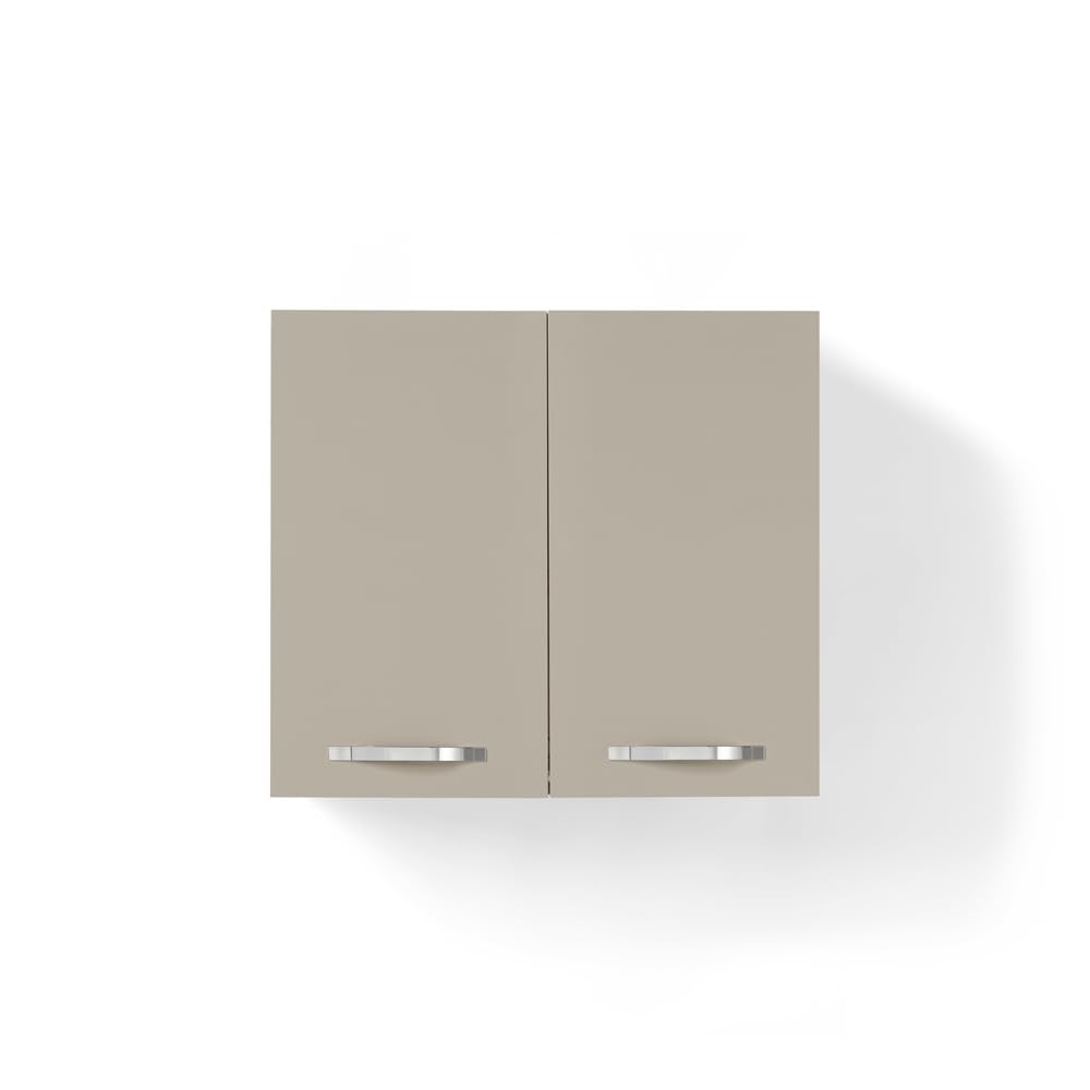 REDÒKASA Pensile per cucina componibile da 80 cm con 2 ante linea MAKA, realizzata in legno 100% MADE IN ITALY (Tortora)