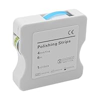 Alnicov Zahnschleifpapier, Zahnpolierstreifen, 4 mm Breite, 6 m/Rollen/Box, Zahnschleifpapier, Interdental-Schleifwerkzeuge zum Polieren von Zähnen