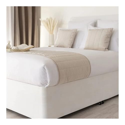 Habillage de sommier jupe cache-sommier - En suédine de luxe avec tissu sur trois côtés et...