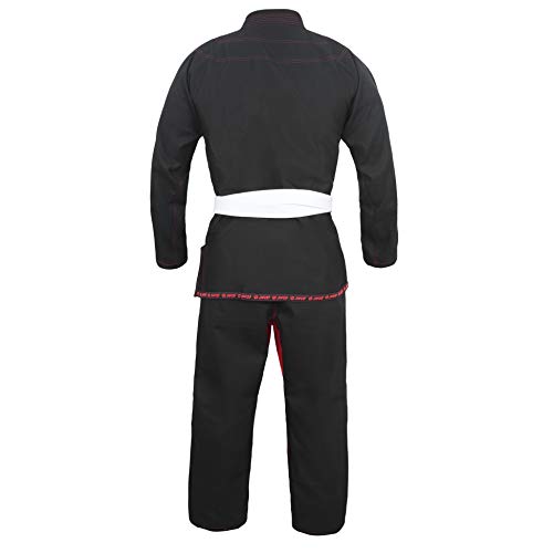 Zafco Sports Brazilian Jiu Jitsu Gi BJJ Gi for Men & Women Grappling gi Uniform Kimonos Light, Preshrunk, with White Belt