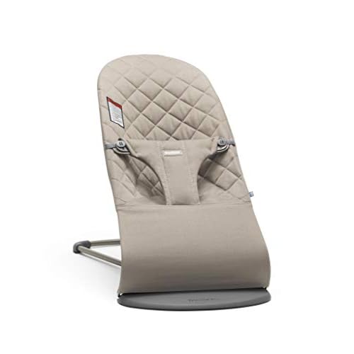 BabyBjörn Bouncer Bliss, Sand Gray, Cotton (006017US)