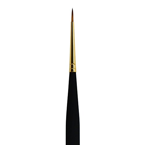 Image of Princeton Mini-Detailer Round Brush, Synthetic, Short Handle, Size 2 /0 inch, 1 Count