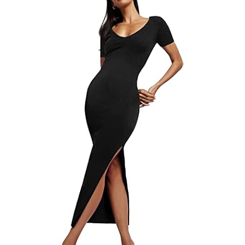 EUDOLAH Vestido Largo Sexy Adherente Mujer Cover