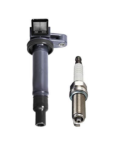 image for ENA Ignition Coil and Spark Plug Set of 8 Compatible with 2003-2009 To