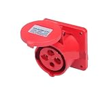 16/32 A industrieller wasserdichter Stecker – dreiphasiger vieradriger Stecker mit Schutzart IP44