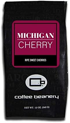 Coffee Beanery Michigan Cherry Flavored Coffee (Whole Bean) | 100% Specialty Arabica Coffee | 12oz bag