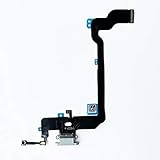 Johncase Original iphone 4s Charging Port , Accessories Replacement USB Charger Charging Port Dock Connector Flex Cable with Microphone for iphone 4s (White)