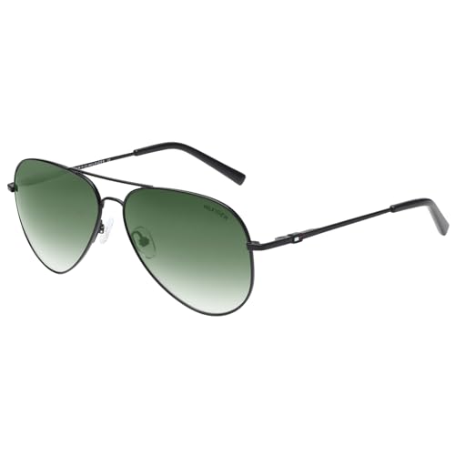 Tommy Hilfiger Men's 100% (UV 400) Faded Lens UV Protected Full Frame Aviator Sunglasses