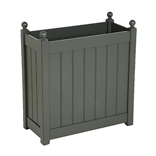 AFK Classic Tall Timber Outdoor Trough, 66cm - Charcoal